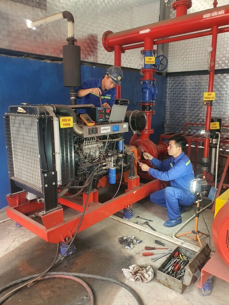 Dịch vụ sửa chữa bơm công nghiệp và bảo dưỡng bơm chữa cháy Waterpumphanoi