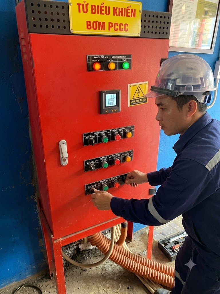 Dịch vụ sửa chữa bơm công nghiệp và bảo dưỡng bơm chữa cháy Waterpumphanoi